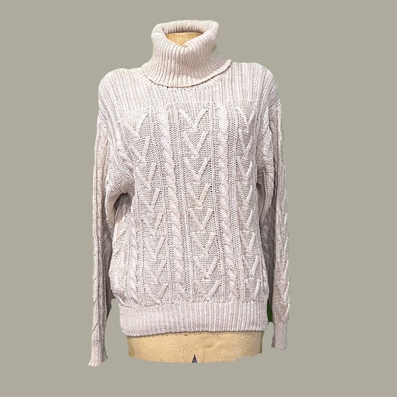 🍨Vintage Cable Knit Turtleneck Sweater🍨 - Picture 1 of 6